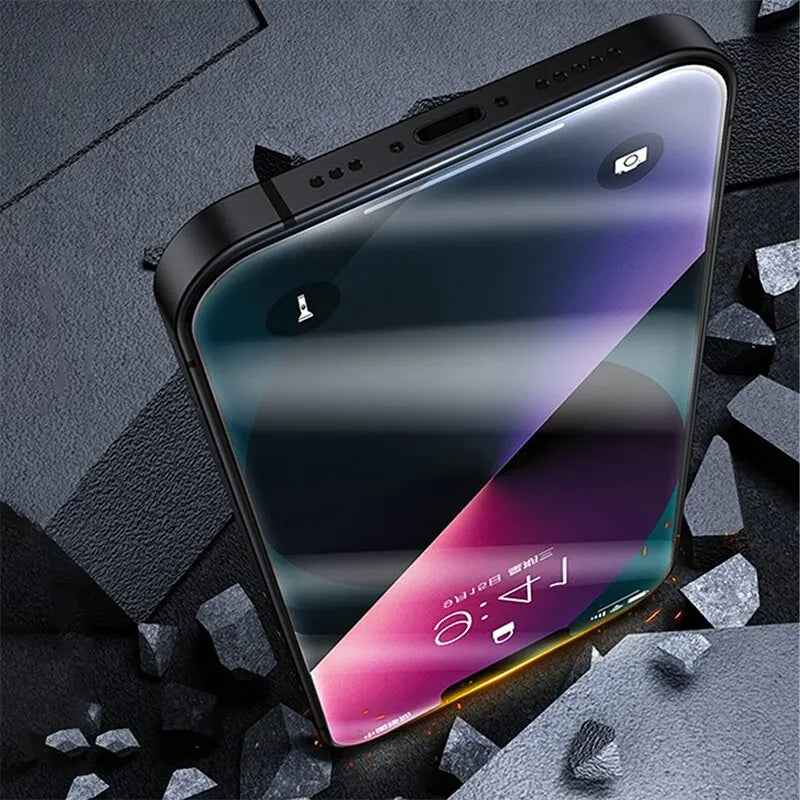 Pellicola salvaschermo vetro temperato Privacy 4 pezzi per iPhone