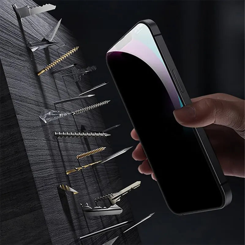 Pellicola salvaschermo vetro temperato Privacy 4 pezzi per iPhone