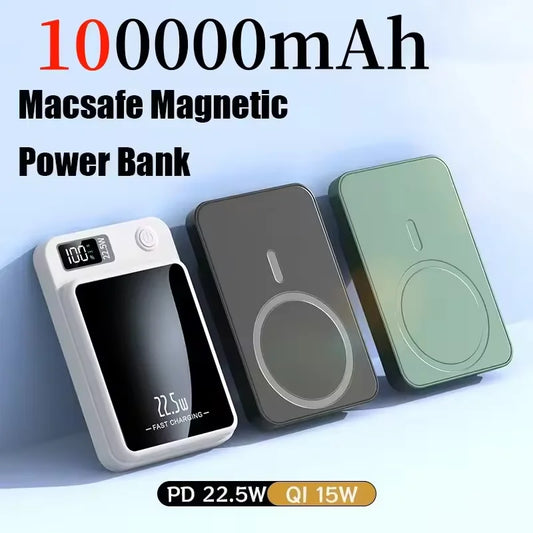 PowerBank per batteria esterna portatile a ricarica rapida con batteria magnetica wireless per Huawei Samsung iPhone