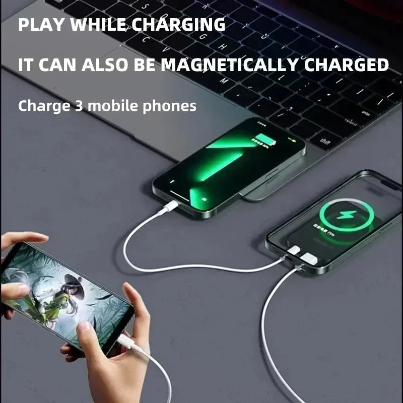 PowerBank per batteria esterna portatile a ricarica rapida con batteria magnetica wireless per Huawei Samsung iPhone