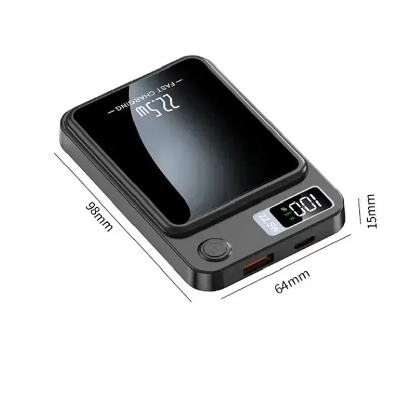 PowerBank per batteria esterna portatile a ricarica rapida con batteria magnetica wireless per Huawei Samsung iPhone